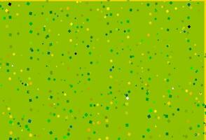 ljusgrön, gul vektoromslag i polygonal stil med cirklar. vektor