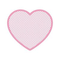 Herz Vektor Symbol Logo Valentinstag Polka Punkt Symbol Karikatur Illustration