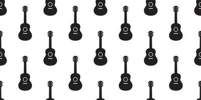 Gitarre nahtlos Muster Vektor Bass Ukulele Musik- Schal isoliert Karikatur Illustration wiederholen Hintergrund Fliese Hintergrund