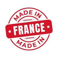 tillverkad i Frankrike stämpel logotyp ikon symbol design. täta nationell original- produkt bricka. vektor illustration