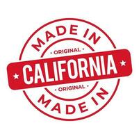 tillverkad i kalifornien stämpel logotyp ikon symbol design. täta nationell original- produkt bricka. vektor illustration