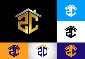 första brev z c logotyp design vektor. grafisk alfabet symbol för företags- företag identitet vektor