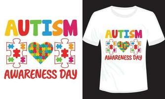 Autismus T-Shirt Design Vektor Illustration