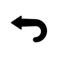 Bisherige Pfeil Symbol vektor