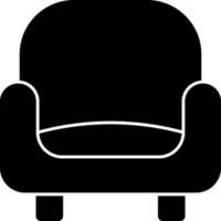 Sofa-Glyphe-Symbol vektor