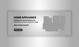 Home Appliance Promo Vorlage Banner und Cover für Social Media Post Design Business Marketing digitales Marketing vektor