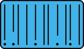 Barcode Symbol oder Symbol im Blau und schwarz Farbe. vektor