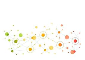 abstrakt Sozial Netzwerk Vektor Illustration mit polygonal Kreise Formen, Moleküle Technologie und verbinden Punkte oder Linien im Hand gezeichnet Vorlagen