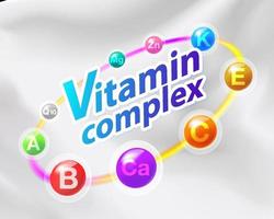 vitaminkomplex på mjölk vektor