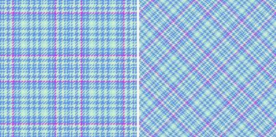 Vektor Textil- Muster von Tartan Hintergrund Stoff mit ein prüfen Plaid nahtlos Textur.