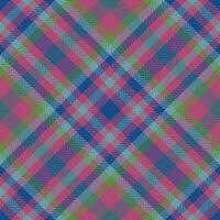 Vektor Muster prüfen von Plaid Textur nahtlos mit ein Tartan Hintergrund Stoff Textil.