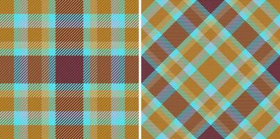 Tartan prüfen Plaid von Vektor Hintergrund Textur mit ein Muster nahtlos Stoff Textil.