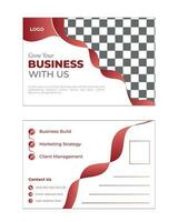 en posta kort design för företag bygga ,företags företag posta kort design, kreativ vektor