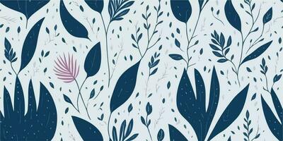 zart Blütenblätter, schön Vektor Illustration von Blume Muster