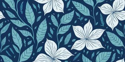 botanisch Wonne, heiter Vektor Illustration von still Blume Muster