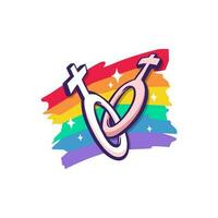 fri vektor lesbisk stolthet månad HBTQ symboler