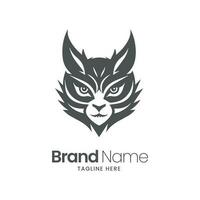 katt maskot logotyp design, katt logotyp, vild logotyp design, maskot logotyp vektor