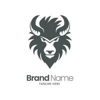 Bison Logo mit modern Konzept. wild Tier Vektor Logo Design Vorlage.