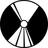 Symbol von CD oder DVD im eben Stil. vektor