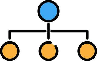 hierarki strukturera tecken eller symbol. vektor