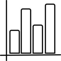 Bar Diagramm Infografik Symbol zum Geschäft. vektor