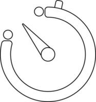 eben Stil Kamera Timer Symbol. vektor