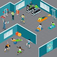 gym fitness sport sammansättning vektorillustration vektor