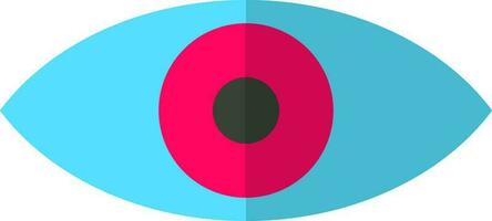 isoliert Auge Linse im Blau und Rosa Farbe. vektor