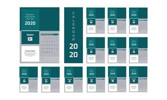 formgivningsmall för en kalender vektor