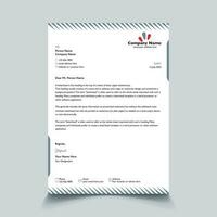 korporativ modern Geschäft Briefkopf Design Vorlage. kostenlos Vektor