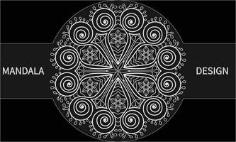 mandala design. abstrakt blommig bakgrund design. vektor