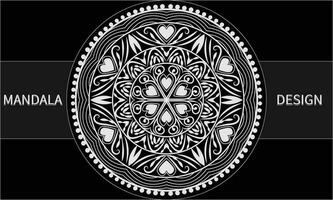 Mandala Design. abstrakt Blumen- Hintergrund Design. vektor