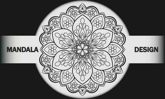 Mandala Design. abstrakt Blumen- Hintergrund Design. vektor