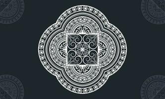 mandala design. abstrakt blommig bakgrund design. vektor