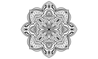 abstrakt Blumen- Ornament Design. Mandala Design. vektor