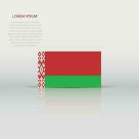 Vitryssland flagga ikon i platt stil. nationell tecken vektor illustration. klok företag begrepp.