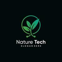 Natur Logo Vektor Design mit modern Konzept Idee