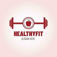 Fitnessstudio Logo, gesund Logo, gesundfit Logo Fitness Logo vektor