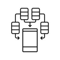 Daten Austausch Symbol Vektor. Transfer Information Illustration unterzeichnen. Datei Umwandlung Symbol oder Logo. vektor