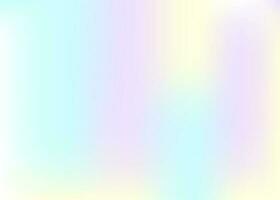 holographisch Gradient Neon- Vektor Illustration. modisch Pastell- Regenbogen Einhorn Hintergrund. Hologramm Farben Flüssigkeit Hintergrund. durchscheinend Gradient Neon- holographisch Hintergrund schimmern drucken.