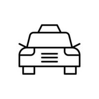 Taxi Symbol Vektor. Öffentlichkeit Transport Illustration unterzeichnen. Reise Symbol oder Logo. vektor