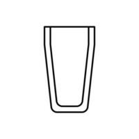 Weinglas Symbol Vektor. Alkohol trinken Illustration unterzeichnen. Kelch Symbol. Bar Logo. vektor