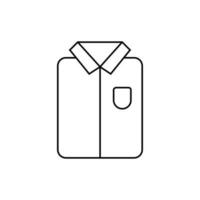 skjorta ikon vektor. pyjamas illustration tecken. trasa symbol. mode logotyp. vektor