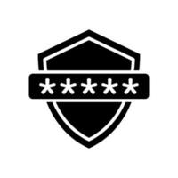 Passwort Symbol Vektor. Schutz Illustration unterzeichnen. Sicherheit Symbol oder Logo. vektor