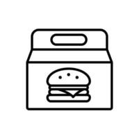 Essen Lieferung Symbol Vektor. wegbringen Essen Illustration unterzeichnen. schnell Essen Symbol oder Logo. vektor