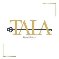 modern tala Zuhause Dekor Logo Design Schlüssel Symbol kostenlos Vektor Design Illustration