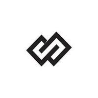Berg Unendlichkeit geometrisches Design Symbol Logo Vektor