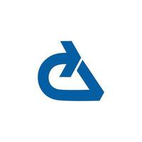 abstrakt brev c d geometrisk pil design logotyp vektor