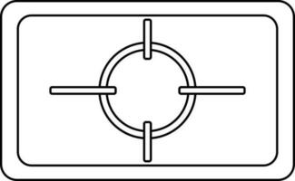 Ziel Symbol Zeichen zum Schießen im Schlaganfall. vektor