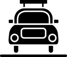 isoliert Taxi Symbol im eben Stil. vektor